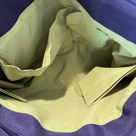 Travelon Shoulder Bag Purse Purple 3 Compartments RDIF Anti-Theft Nylon EUC - Picture 10 of 16